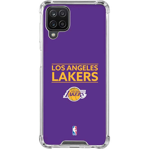 NBA Los Angeles Lakers Standard - Purple Galaxy A12 Clear Case