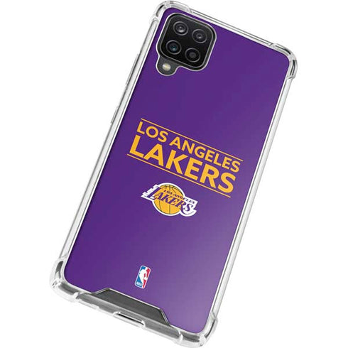 NBA Los Angeles Lakers Standard - Purple Galaxy A12 Clear Case