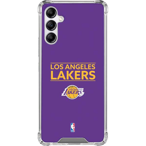 NBA Los Angeles Lakers Standard - Purple Galaxy A14 5G Clear Case