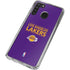 NBA Los Angeles Lakers Standard - Purple Galaxy A21 Clear Case