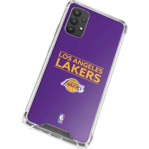 NBA Los Angeles Lakers Standard - Purple Galaxy A32 5G Clear Case