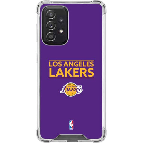 NBA Los Angeles Lakers Standard - Purple Galaxy A52 5G Clear Case