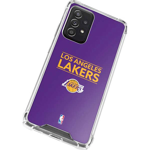 NBA Los Angeles Lakers Standard - Purple Galaxy A52 5G Clear Case