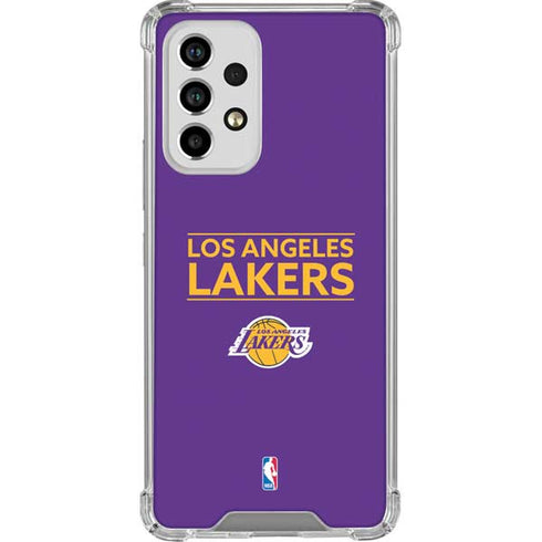 NBA Los Angeles Lakers Standard - Purple Galaxy A53 5G Clear Case