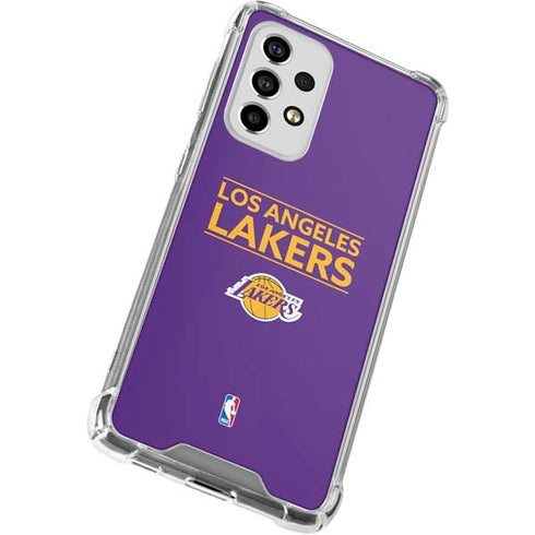 NBA Los Angeles Lakers Standard - Purple Galaxy A53 5G Clear Case