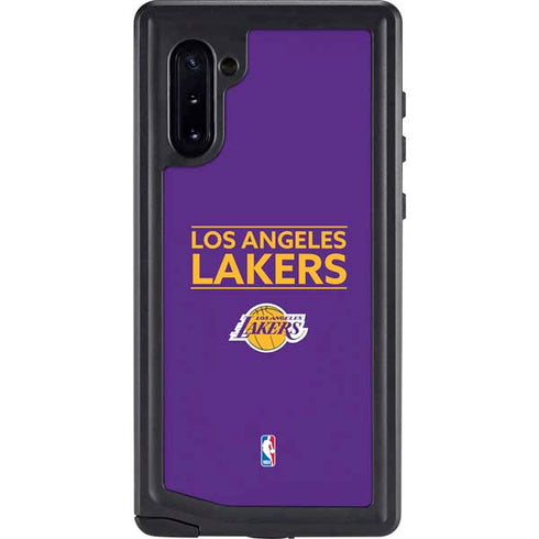 NBA Los Angeles Lakers Standard - Purple Galaxy Note 10 Waterproof Case