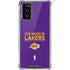 NBA Los Angeles Lakers Standard - Purple Galaxy Note20 5G Clear Case