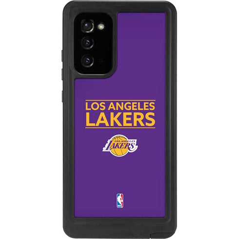 NBA Los Angeles Lakers Standard - Purple Galaxy Note20 5G Waterproof Case