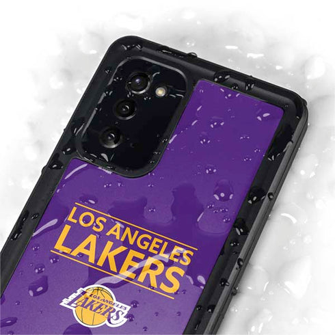 NBA Los Angeles Lakers Standard - Purple Galaxy Note20 5G Waterproof Case
