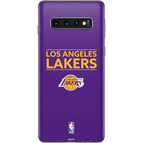 NBA Los Angeles Lakers Standard - Purple Galaxy S10 Skin