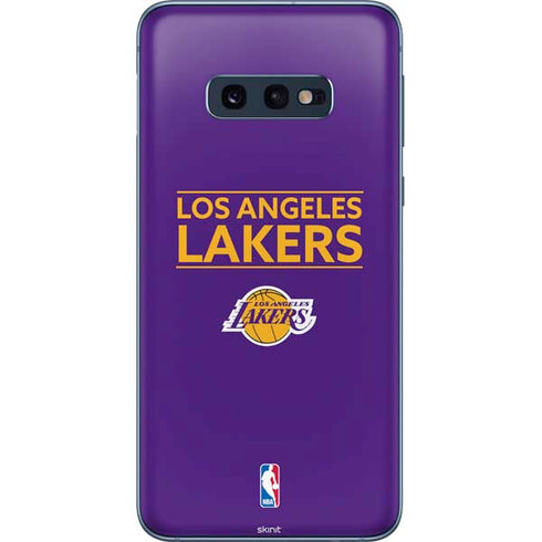 NBA Los Angeles Lakers Standard - Purple Galaxy S10e Skin