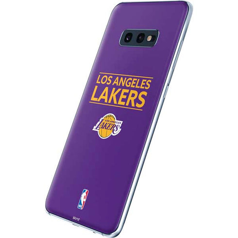 NBA Los Angeles Lakers Standard - Purple Galaxy S10e Skin