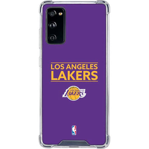 NBA Los Angeles Lakers Standard - Purple Galaxy S20 FE Clear Case