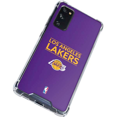 NBA Los Angeles Lakers Standard - Purple Galaxy S20 FE Clear Case
