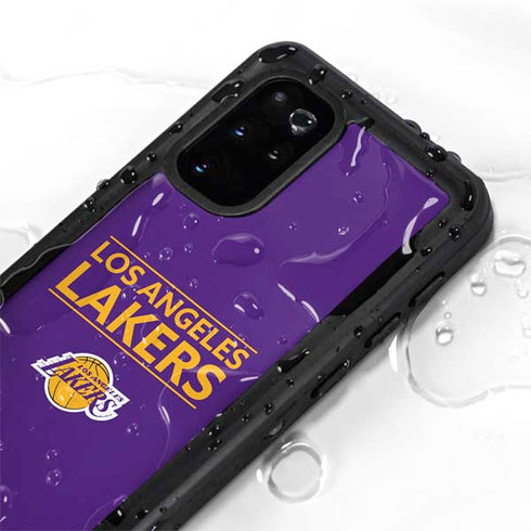 NBA Los Angeles Lakers Standard - Purple Galaxy S20 Plus Waterproof Case