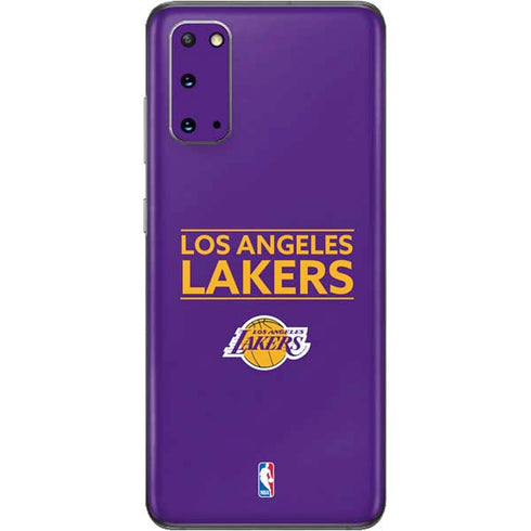 NBA Los Angeles Lakers Standard - Purple Galaxy S20 Skin
