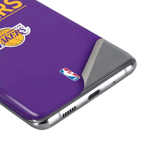 NBA Los Angeles Lakers Standard - Purple Galaxy S20 Skin