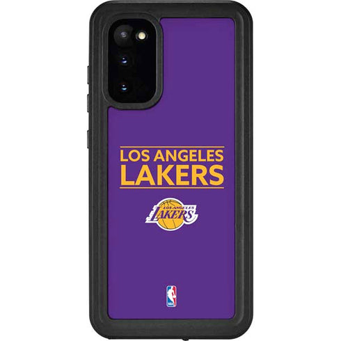 NBA Los Angeles Lakers Standard - Purple Galaxy S20 Waterproof Case