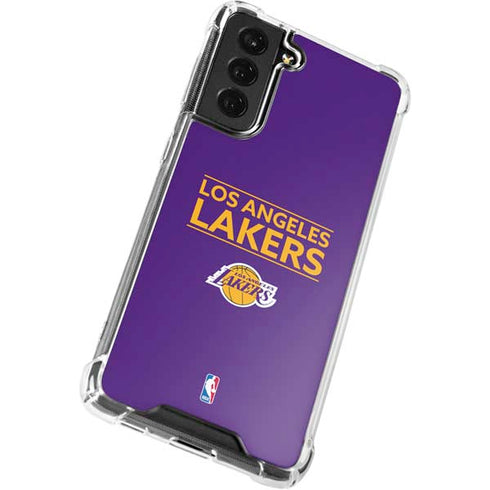 NBA Los Angeles Lakers Standard - Purple Galaxy S21 FE Clear Case