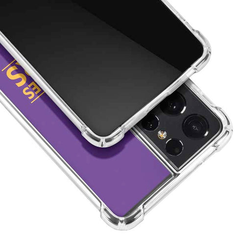 NBA Los Angeles Lakers Standard - Purple Galaxy S21 Ultra 5G Clear Case
