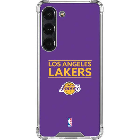 NBA Los Angeles Lakers Standard - Purple Galaxy S23 Clear Case