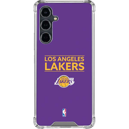 NBA Los Angeles Lakers Standard - Purple Galaxy S23 FE Clear Case