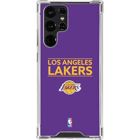 NBA Los Angeles Lakers Standard - Purple Galaxy S24 Ultra Clear Case