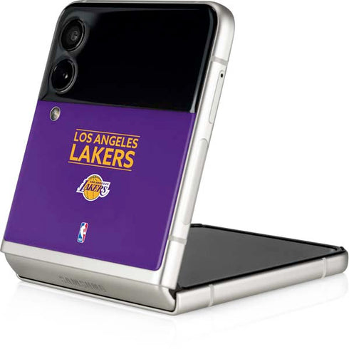 NBA Los Angeles Lakers Standard - Purple Galaxy Z Flip3 5G Skin