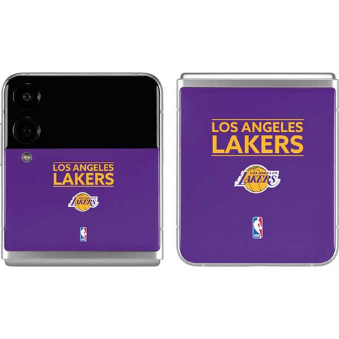 NBA Los Angeles Lakers Standard - Purple Galaxy Z Flip4 5G Skin