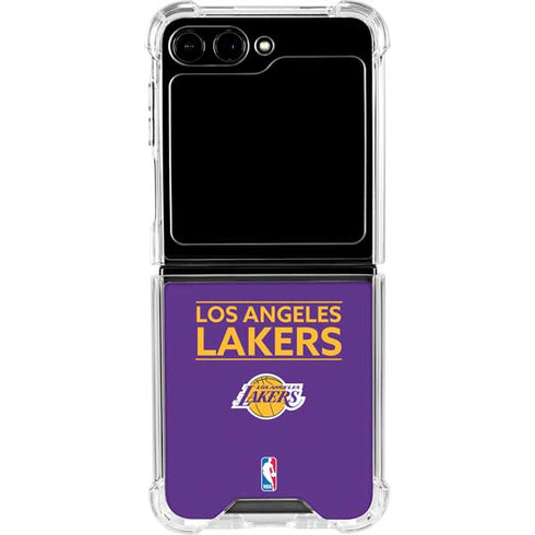NBA Los Angeles Lakers Standard - Purple Galaxy Z Flip5 5G Clear Case