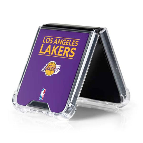 NBA Los Angeles Lakers Standard - Purple Galaxy Z Flip5 5G Clear Case
