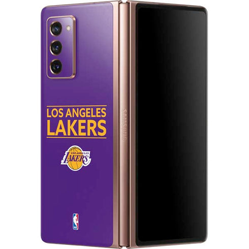 NBA Los Angeles Lakers Standard - Purple Galaxy Z Fold2 5G Skin
