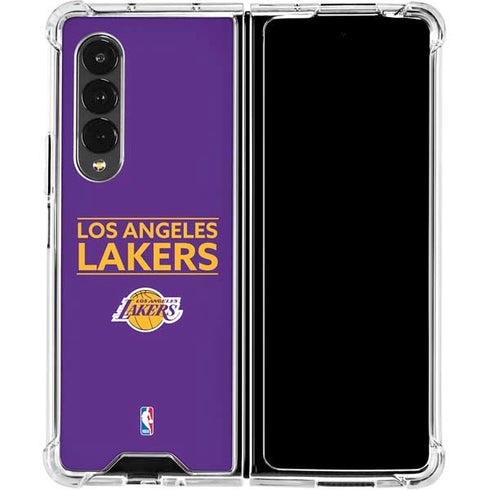 NBA Los Angeles Lakers Standard - Purple Galaxy Z Fold4 5G Clear Case