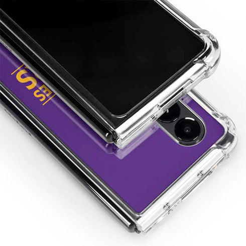 NBA Los Angeles Lakers Standard - Purple Galaxy Z Fold4 5G Clear Case