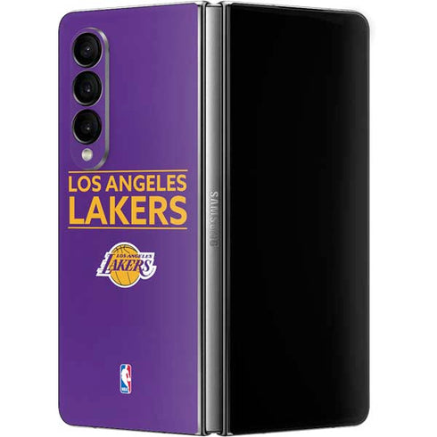 NBA Los Angeles Lakers Standard - Purple Galaxy Z Fold4 5G Skin