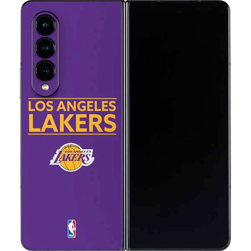 NBA Los Angeles Lakers Standard - Purple Galaxy Z Fold4 5G Skin