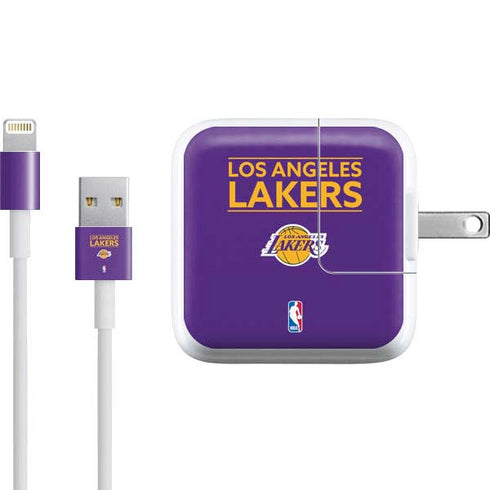 NBA Los Angeles Lakers Standard - Purple iPad Charger (10W USB) Skin