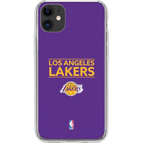 NBA Los Angeles Lakers Standard - Purple iPhone 11 Clear Case