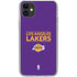 NBA Los Angeles Lakers Standard - Purple iPhone 11 Clear Case
