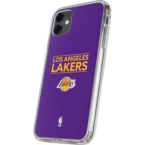 NBA Los Angeles Lakers Standard - Purple iPhone 11 Clear Case