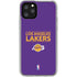 NBA Los Angeles Lakers Standard - Purple iPhone 11 Pro Clear Case