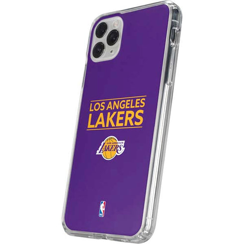 NBA Los Angeles Lakers Standard - Purple iPhone 11 Pro Clear Case