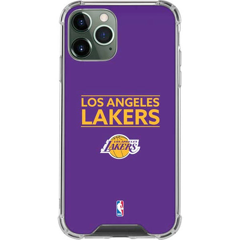 NBA Los Angeles Lakers Standard - Purple iPhone 11 Pro Max Clear Case