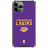 NBA Los Angeles Lakers Standard - Purple iPhone 11 Pro Max Clear Case