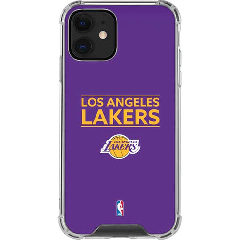 NBA Los Angeles Lakers Standard - Purple iPhone 12 Clear Case