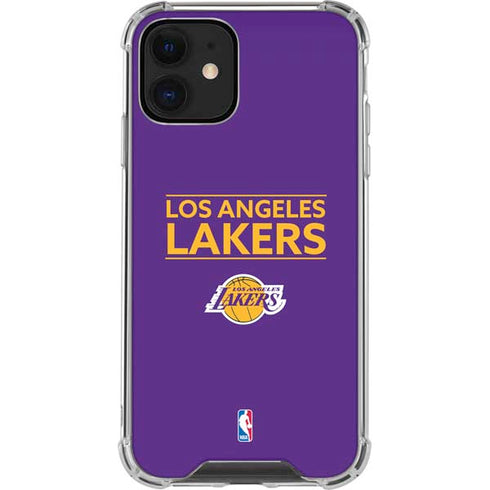 NBA Los Angeles Lakers Standard - Purple iPhone 12 Mini Clear Case