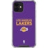 NBA Los Angeles Lakers Standard - Purple iPhone 12 Mini Clear Case
