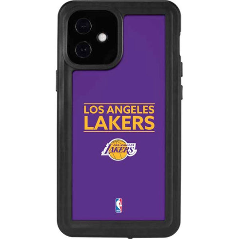 NBA Los Angeles Lakers Standard - Purple iPhone 12 Mini Waterproof Case