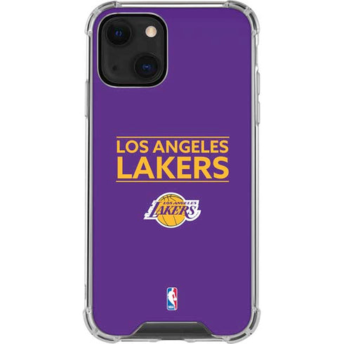 NBA Los Angeles Lakers Standard - Purple iPhone 13 Mini Clear Case