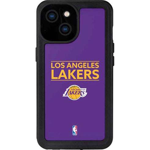 NBA Los Angeles Lakers Standard - Purple iPhone 13 Mini Waterproof Case